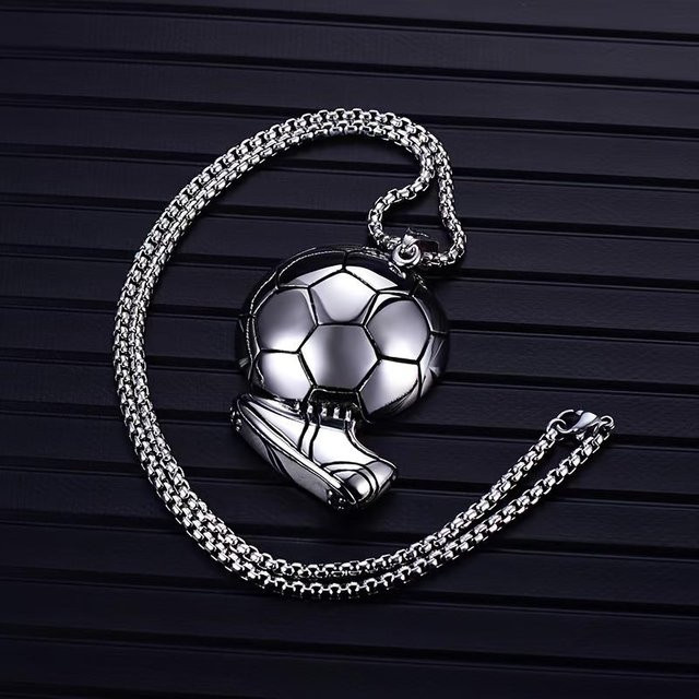 Lucky Star Jewelry Halskette, Fußball & Schuhe Design, Edelstahl, Schwarz, Herren - Bild 1