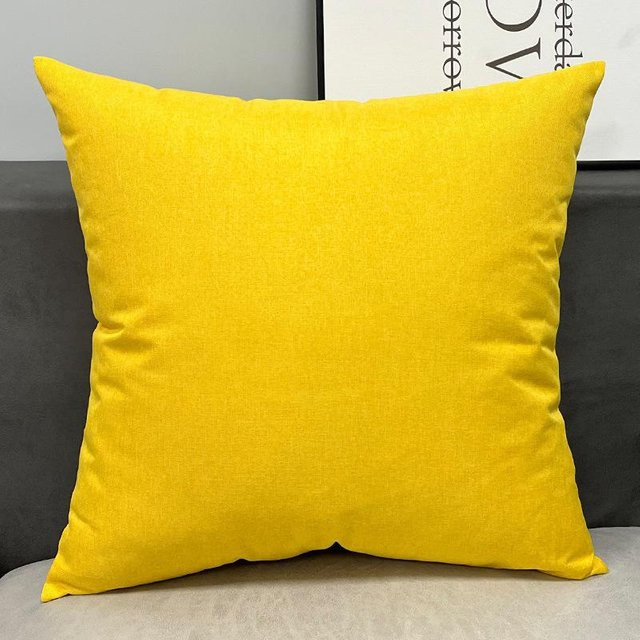 Dekorativer Kissenbezug von JMG Clothing in Gelb, einfarbig, aus Polyester, B/H: 45 x 45 cm - Bild 1
