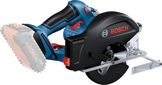 Bosch Professional GKM 18V-50 Akku-Handkreissäge 18V in Blau/Schwarz mit einer maximalen Schnitttiefe von 50 mm - Bild 1