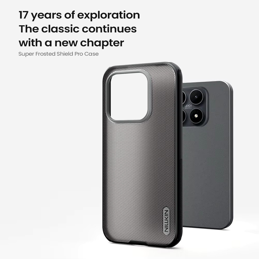 Nillkin Super Frosted Pro Schutzhülle für Xiaomi Mi 17 5G in Schwarz mit TPU-Rahmen und matter PC-Rückseite - Bild 2