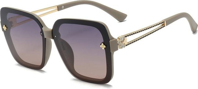 Xiaoxiangfeng Dote Sonnenbrille, Vollrand, Square, Kunststoff, grau, Damen - Bild 1