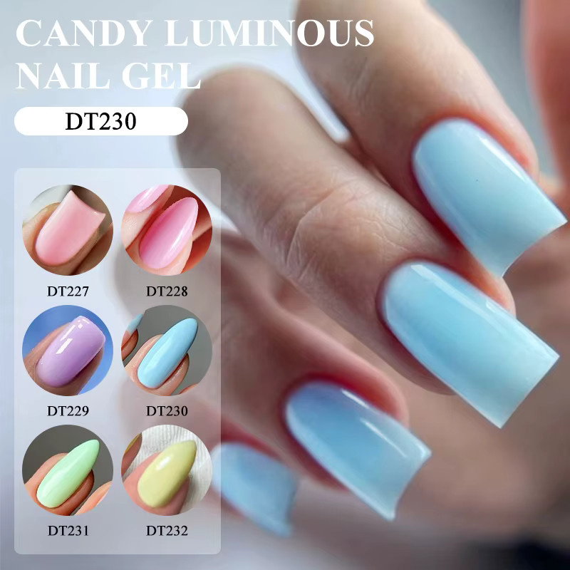 MEET ACROSS Candy Luminous Nagelgel-Lack, 7 ml, Damen, glänzend - Bild 2