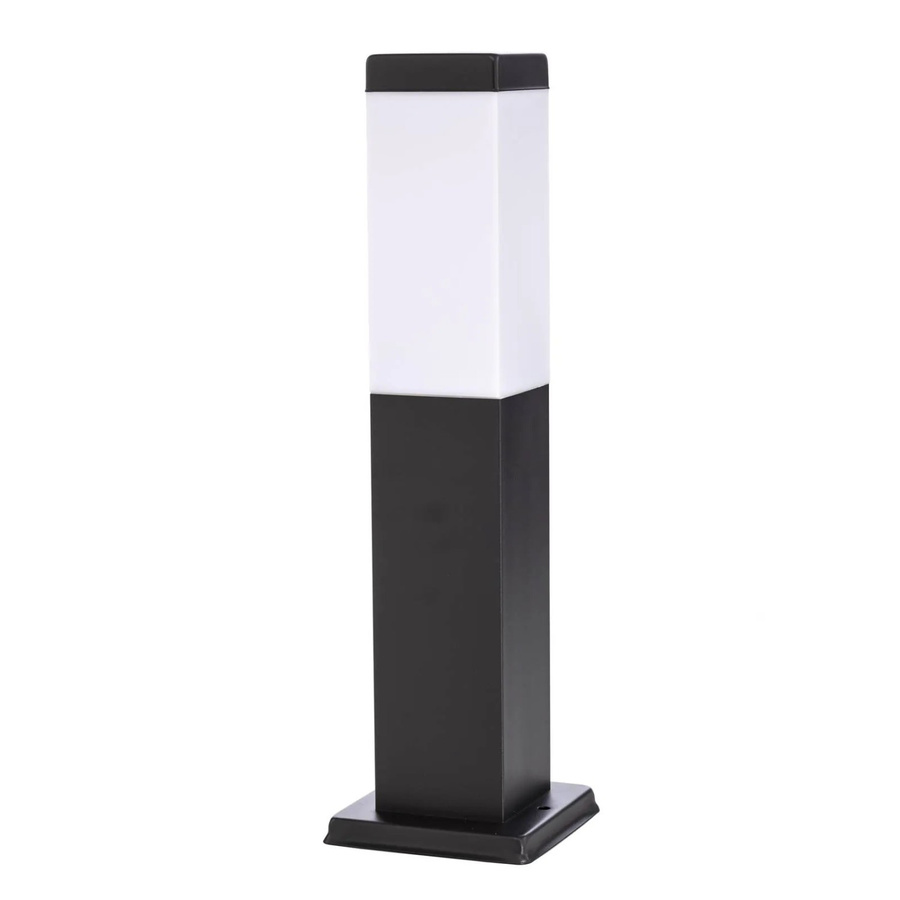 Lindby Außenleuchte Honula Modern Schwarz aus Edelstahl, 1-flammig E27, IP44 spritzwassergeschützt - Bild 2