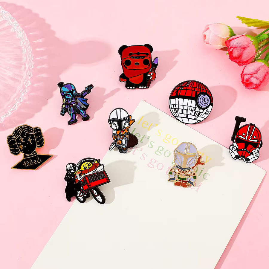 Star Wars Emaille-Pin-Set, 8-teilig, Bunt, Unisex - Bild 2