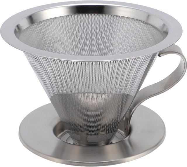 CosyHome Pour Over Kaffeefilter aus Edelstahl mit 300 Mesh Sieb in White - Bild 1