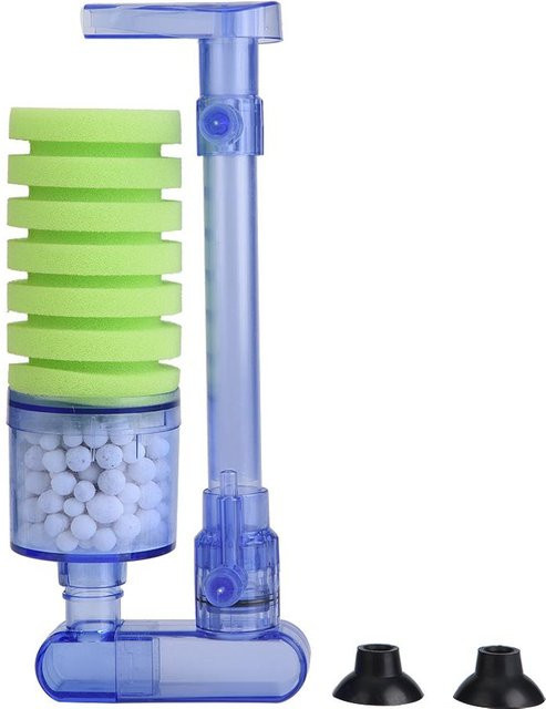 DIYelecs Aquariumfilter Luftpumpe mit Schwamm und biochemischer Sauerstoffpumpe für Mini-Fischtanks, Grün, Modell XY-2881 - Bild 1