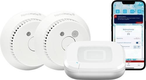 Homematic IP Starter Set Rauchwarnmelder HmIP-SK27 mit Access Point 2, Weiß - Bild 1