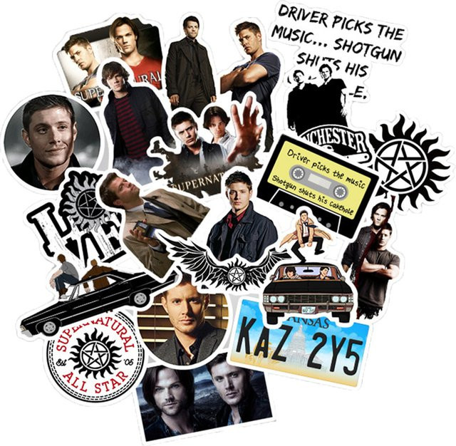 Rspctou Supernatural Aufkleber, Bunt / Mehrfarbig, Set / Bundle - Bild 1