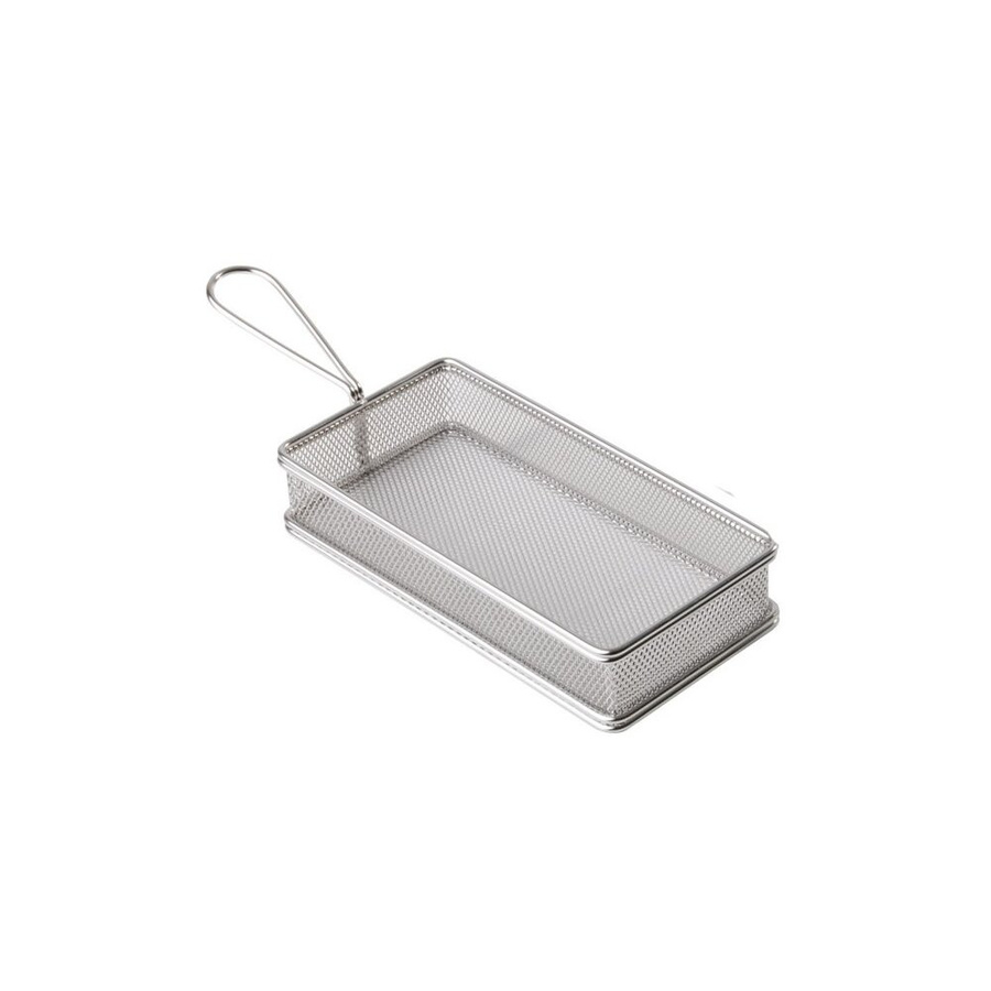 APS Servier-Frittierkorb SNACKHOLDER aus Edelstahl in Silber, B/T/H: 21,5 x 10,5 x 4,5 cm - Bild 1