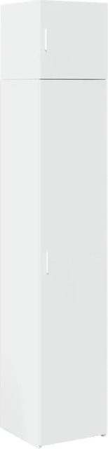 vidaXL Hochschrank Weiß aus Holzwerkstoff mit Türen und Schubladen B: 40 cm, T: 42,5 cm, H: 225 cm - Bild 1