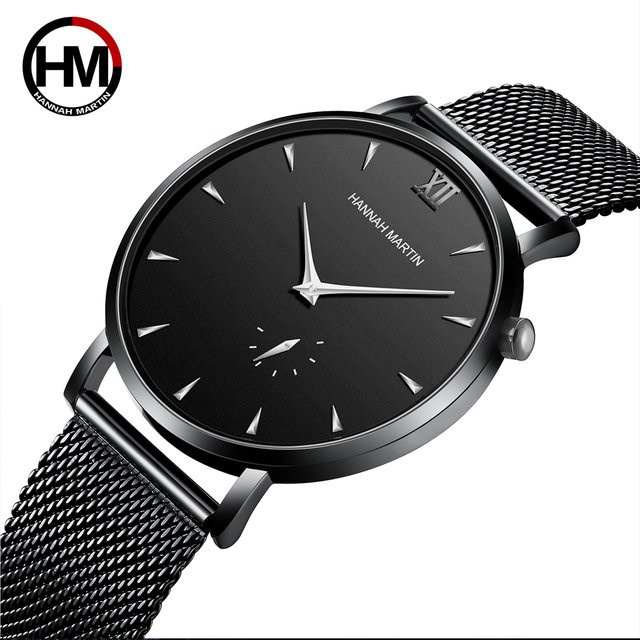 Hannah Martin Armbanduhr, Quarz, Edelstahl, 40 mm, Silber, Schwarz, Herren - Bild 1