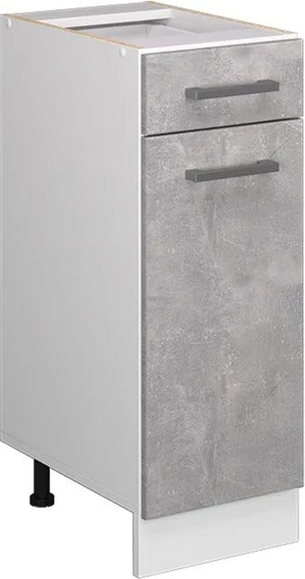 Vicco Küchenunterschrank R-Line Schubladenschrank in Beton Weiß ohne Arbeitsplatte Breite: 30 cm - Bild 1