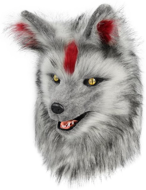 YIRAN Tier Wolf Maske, Cosplay Kostüm Zubehör, ab 14 Jahren - Bild 1