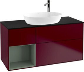 V&B Waschtischunterschrank Finion Wandbeleuchtung in Lackausführung, Breite: 120 cm, Tiefe: 50,1 cm, Höhe: 50,1 cm - Bild 1