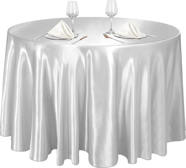 Runde Satin Tischdecke von JMG Household Supplies in Gold, Durchmesser: 90 cm - Bild 1