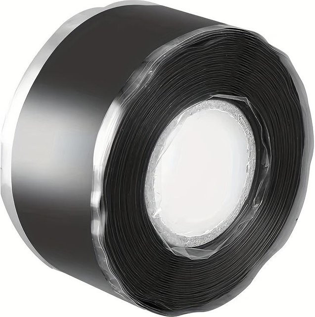 NATAWA Selbstklebendes Silikon-Rohrreparaturband Wasserdicht und Auslaufsicher in Schwarz mit Verdicktem Klebstoff und Spender - Bild 1