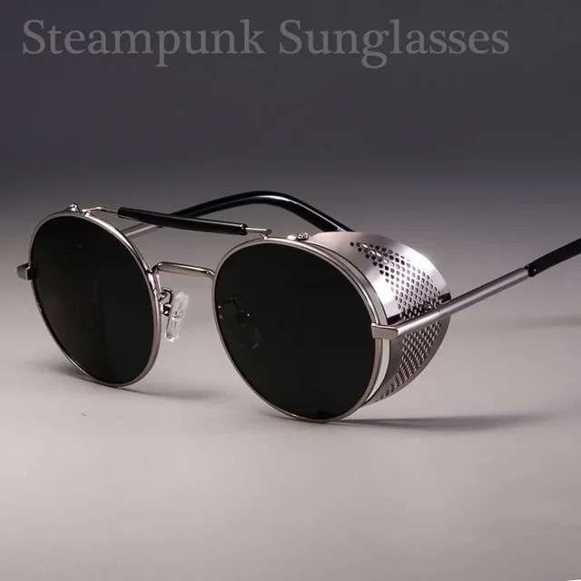 ERIKOLE Sonnenbrille, rund, Vollrand, Metall, Unisex - Bild 1