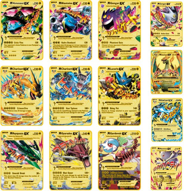 TAKARA TOMY Pokémon Metall-Sammelkarten, Bunt / Mehrfarbig - Bild 1