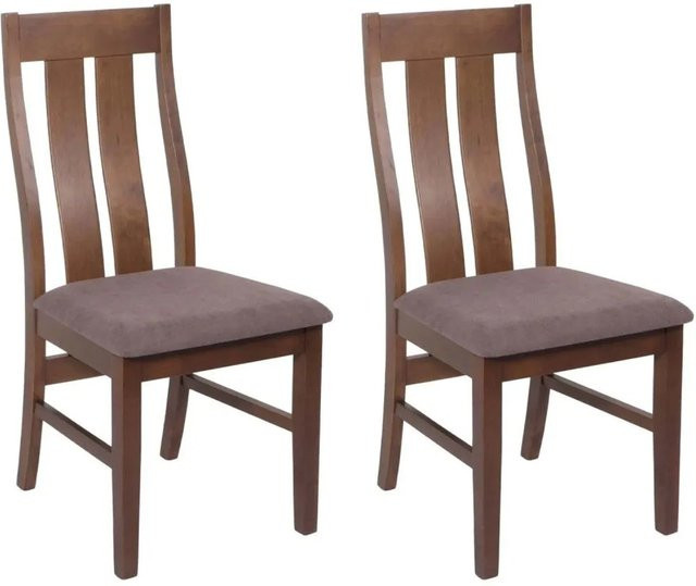 MCW Esszimmerstuhl M58 2er-Set Taupe mit dunklem Gestell - Bild 1