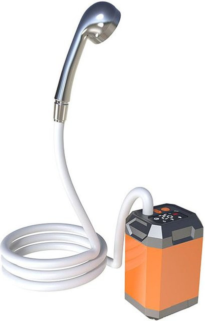 TOMTOP JMS Tragbare elektrische Campingdusche, wiederaufladbare Outdoor-Dusche mit 9000mAh Akku, Orange - Bild 1
