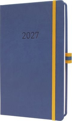 Sigel Wochenkalender Linescape 2027 A5 mit Hardcover in Blau-Gelb - Bild 1