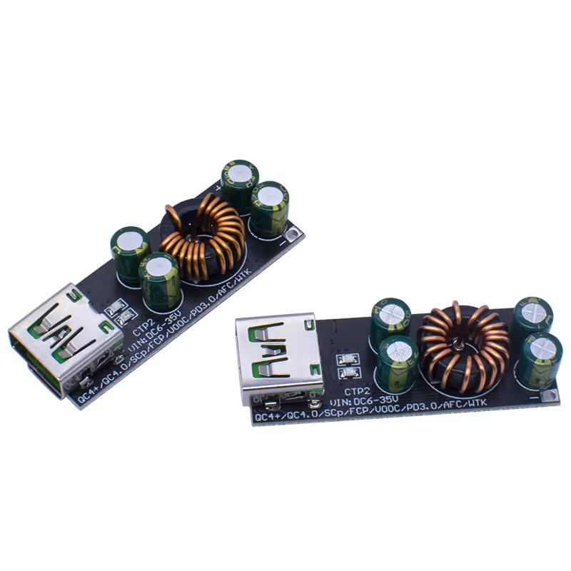 WAVGAT USB Typ-C Handy-Schnellladegerät SW3518 / SW3516 QC4.0 QC3.0 4-Wege Step-Down-Buck-Boost-Modul, Schwarz - Bild 4