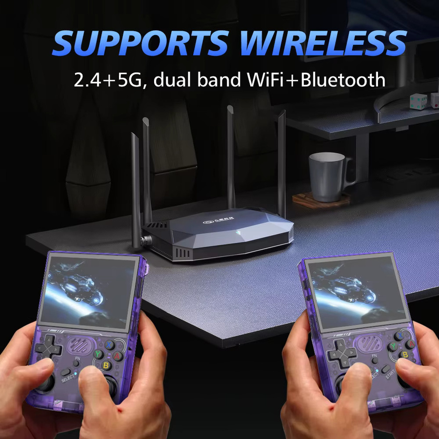 BOYHOM Arkos R36XX Retro Handheld Konsole mit 3,5 Zoll IPS-Bildschirm und WLAN in Weiß - Bild 5