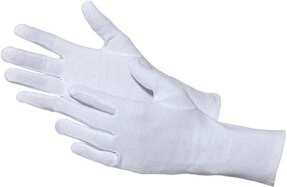 JAH Arbeitshandschuh 5-Finger aus Baumwolle in Weiß, Größe 7 - Bild 1