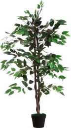 Kunstpflanze Feigenbaum von Paperflow in Grün mit Kunststoff-Topf, Höhe: 120 cm - Bild 1