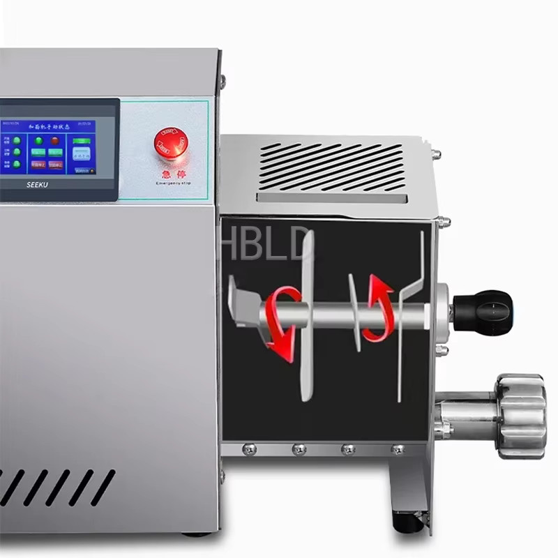 HBLD Elektrische Muschel-Nudelmaschine aus Edelstahl in Silber, B/T/H: 40,0 x 24,0 cm - Bild 2