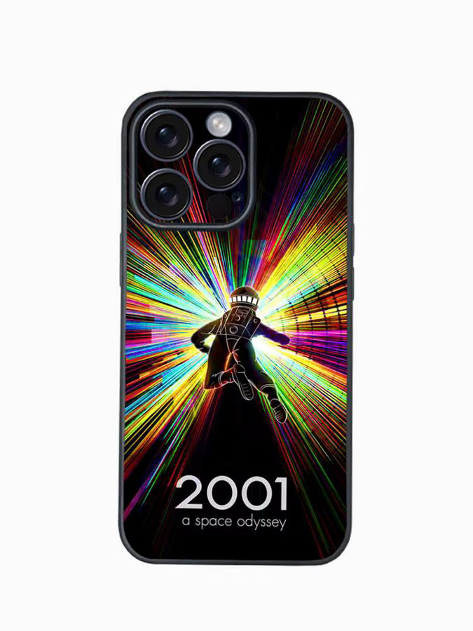 Handyhülle 2001 A Space Odyssey für iPhone 12 bis 16 Pro Max Plus in Schwarz und Multicolour als Softshell-Hülle - Bild 3