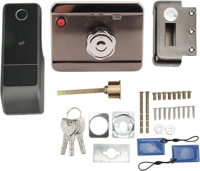 Aimo Smart Lock Elektronisches Fingerprint Türschloss Keyless Entry in Grau - Bild 1