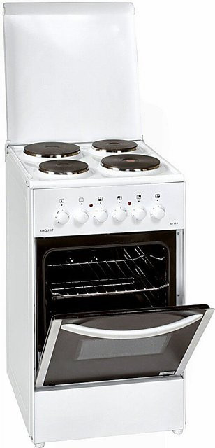 Exquisit Elektro-Standherd EH 10.3 F2 mit Kochfeld in Weiß, 51 l Backofenvolumen - Bild 1