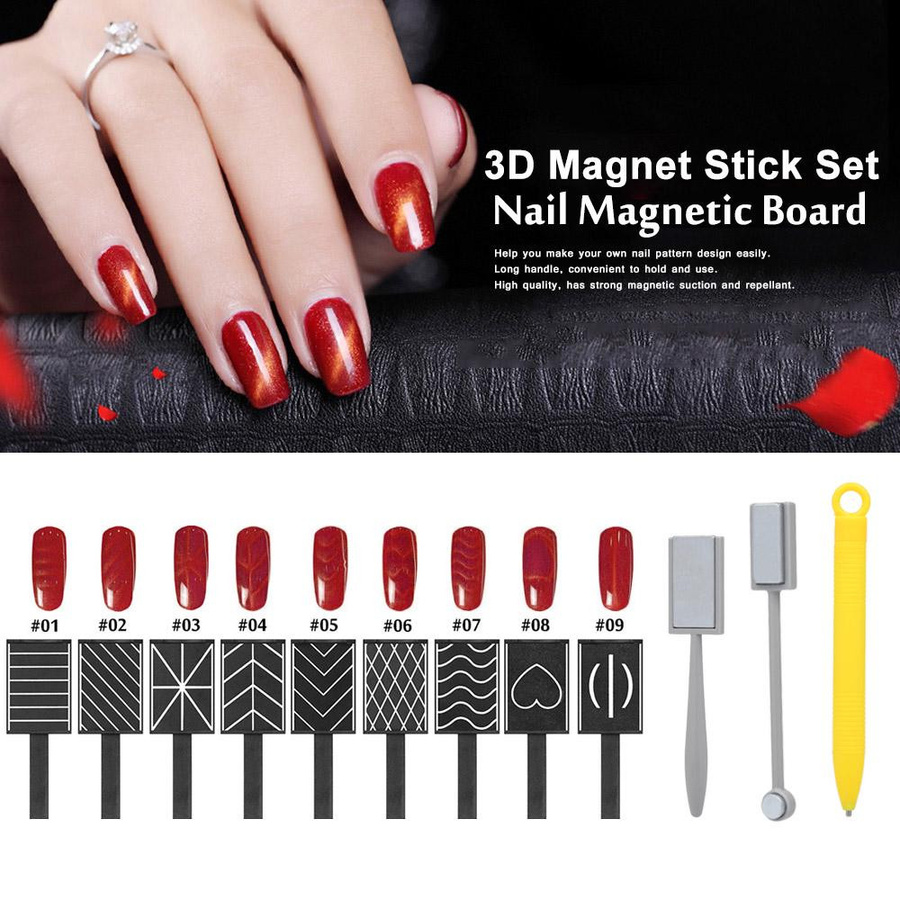 12 Stück 3D Magnet Stick Set, Unisex - Bild 3