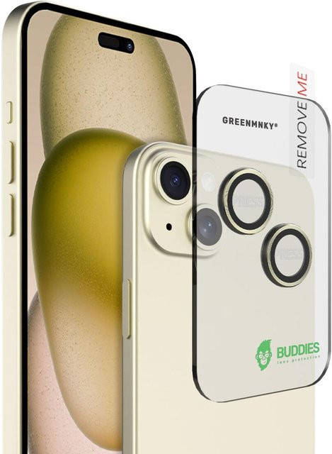 BUDDIES Handyhülle für iPhone 15 und iPhone 15 Plus in Gold - Bild 1