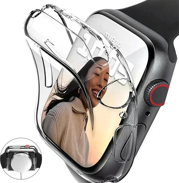 HUBANDE Displayschutzfolie für Apple Watch, TPU-Stoßstangenabdeckung, Unisex - Bild 1