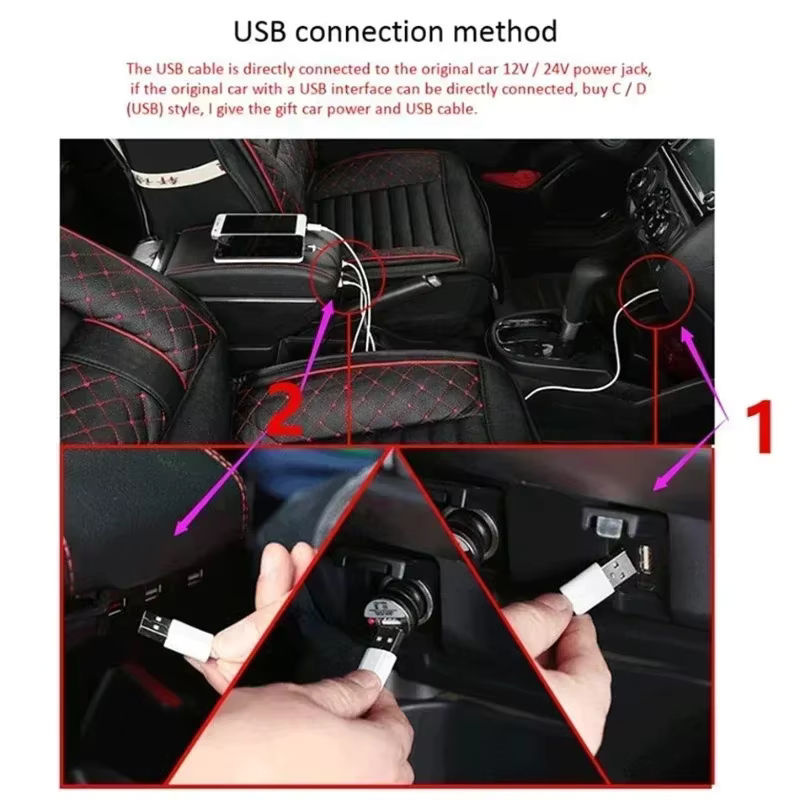Zentrale Armlehnenbox mit USB-C für Seat Leon 2 in Schwarz von DOMEN - Bild 4
