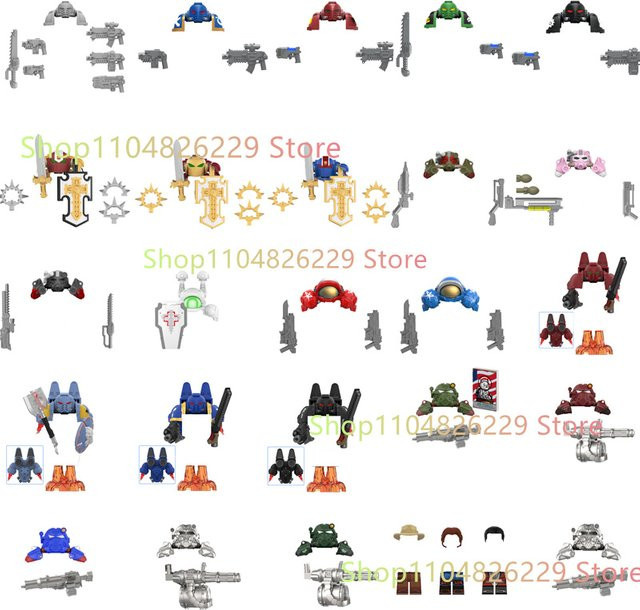 OTRAINBOW Anime Bausteine Set Fantasy Soldat und Engel Modellbausteine für Kinder - Bild 1