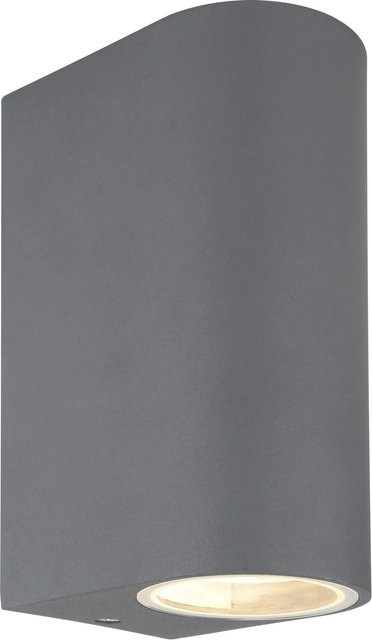 Globo Außenleuchte Veronika rund in Anthrazit aus Aluminiumdruckguss mit Glas, B/T/H: 6,8 x 6,8 x 15 cm - Bild 1