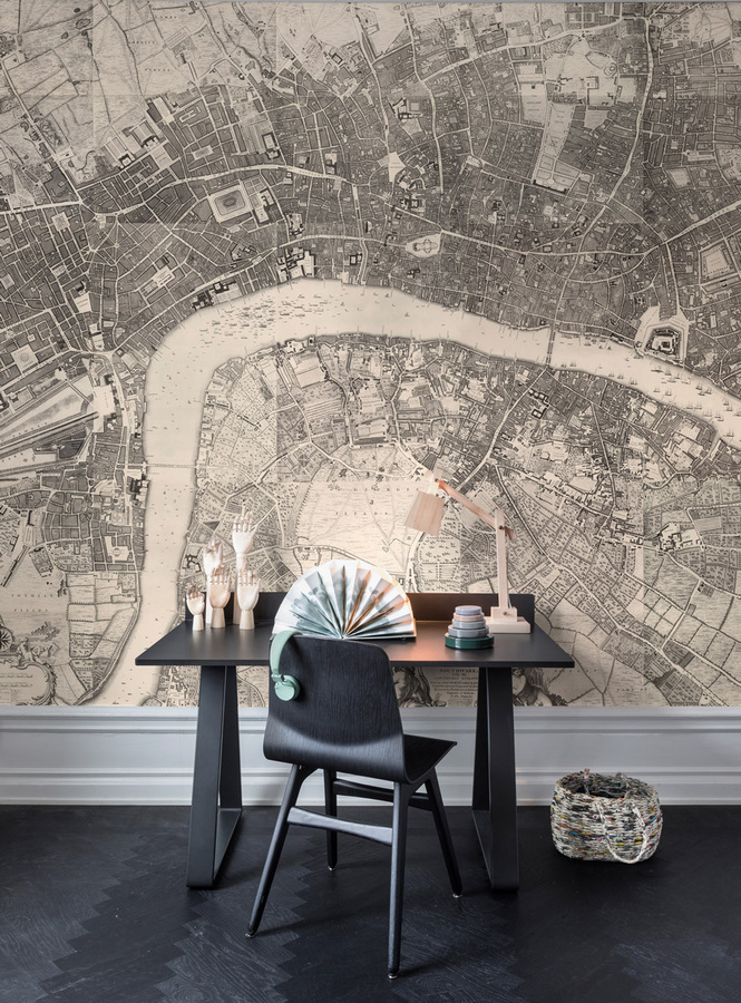 Rebel Walls Mural Urban and Rural Wandtapete mit Stadt- und Landschaftsmotiv aus Vlies - Bild 1