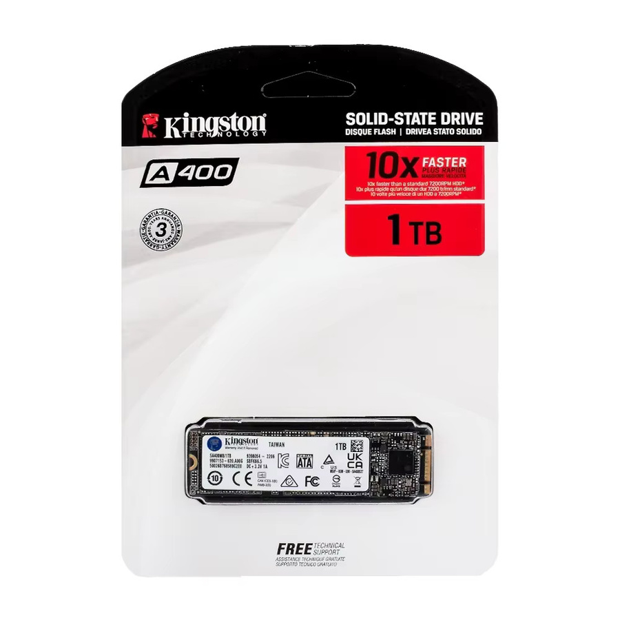 Kingston A400 NVMe M.2 2280 Interne Solid-State-Festplatte in Schwarz - Bild 5