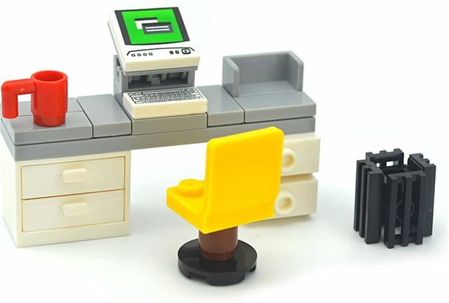 MOC Kreative Möbel TV Sofa Baustein Stadt Zubehör, ab 6 Jahren - Bild 1