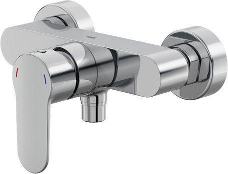 LENZ Brausearmatur CALISTA aus Messing in Chrom und Silber, 1/2 Zoll - Bild 1