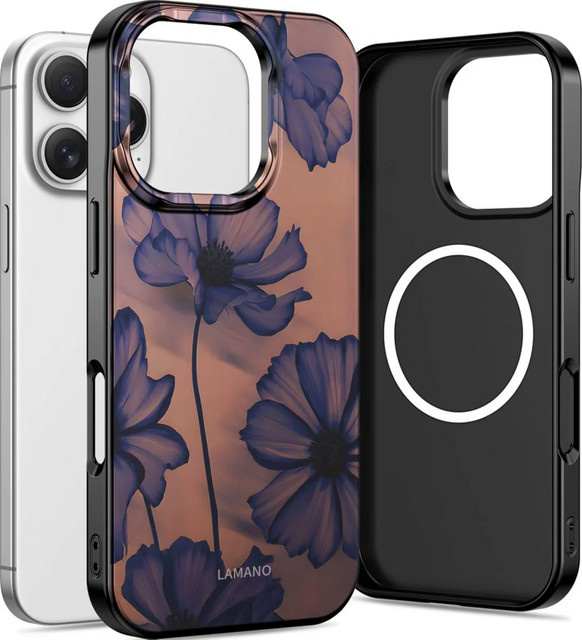 Tech-Protect MagSafe Hülle Lamano Velvet Night für Apple iPhone 16 Pro in Schwarz - Bild 1