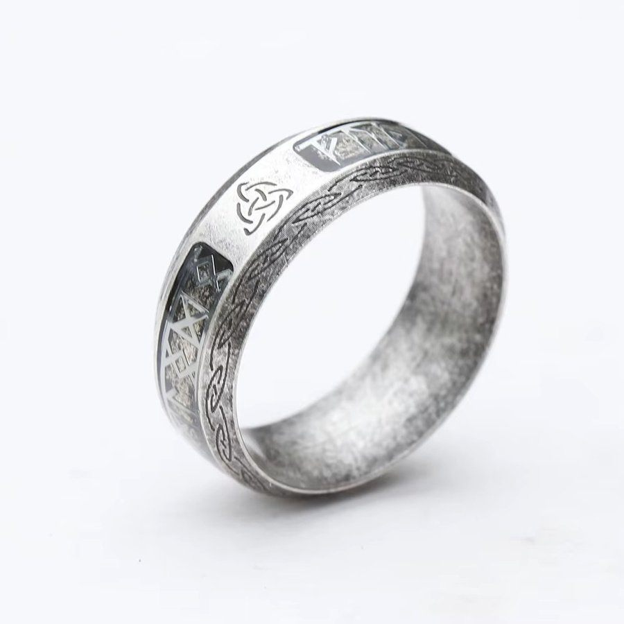 Ring Edelstahl, Silber, Herren - Bild 2