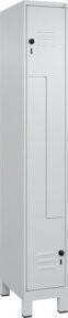 C+P Z-Spind Classic PLUS mit 2 Fächern, Grau, H x B x T: 195 x 30 x 50 cm - Bild 1