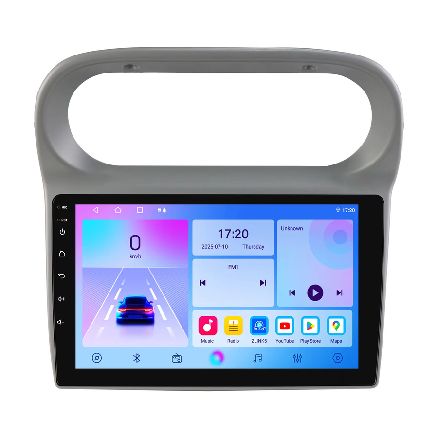 OSSURET 9 Zoll 2DIN Android 14 Autoradio für Renault Twingo 2005-2013 mit Carplay, Snapdragon Prozessor, GPS und 360 Grad Kamera, Schwarz - Bild 5