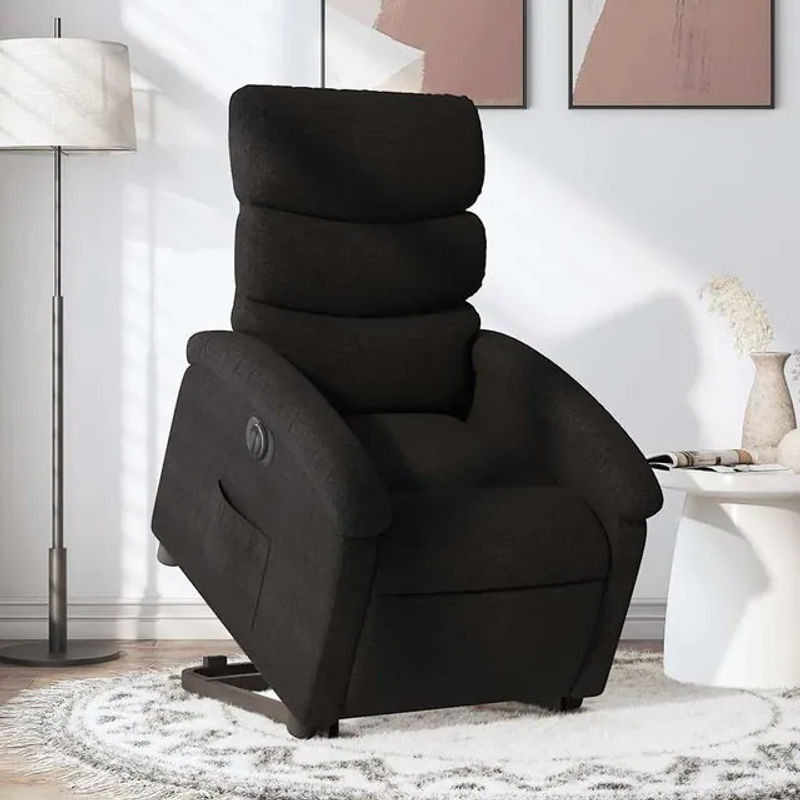Vidaxl Elektrischer Massagesessel mit Aufstehhilfe in Schwarz - Bild 1