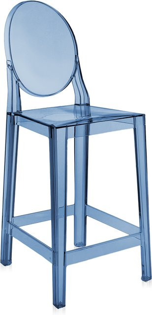Kartell One More Designklassiker aus Kunststoff in Blau glänzend - Bild 1