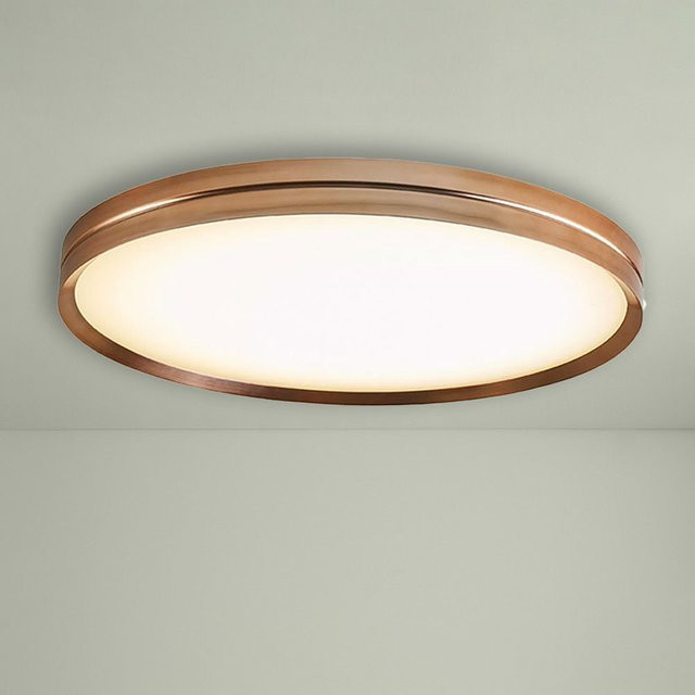 B.Lux Lite Hole C/W dimmbare LED-Deckenleuchte in Kupfer mit 120 LEDs und 3000K - Bild 1